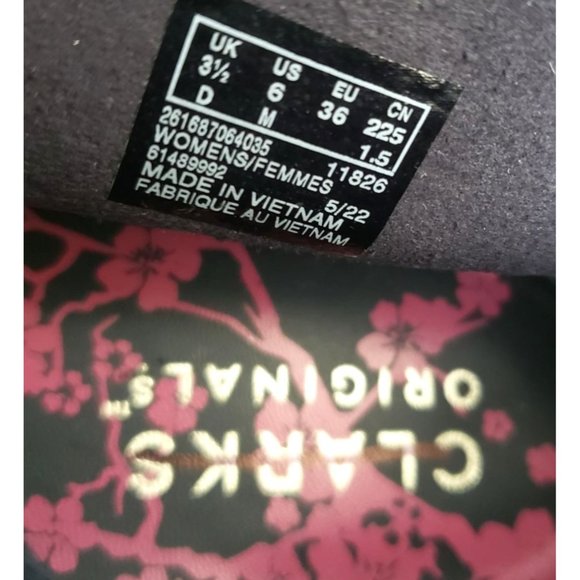 Clarks Originals Wallabee Shashi Boots Navy Size 6 36 - Picture 5 of 5